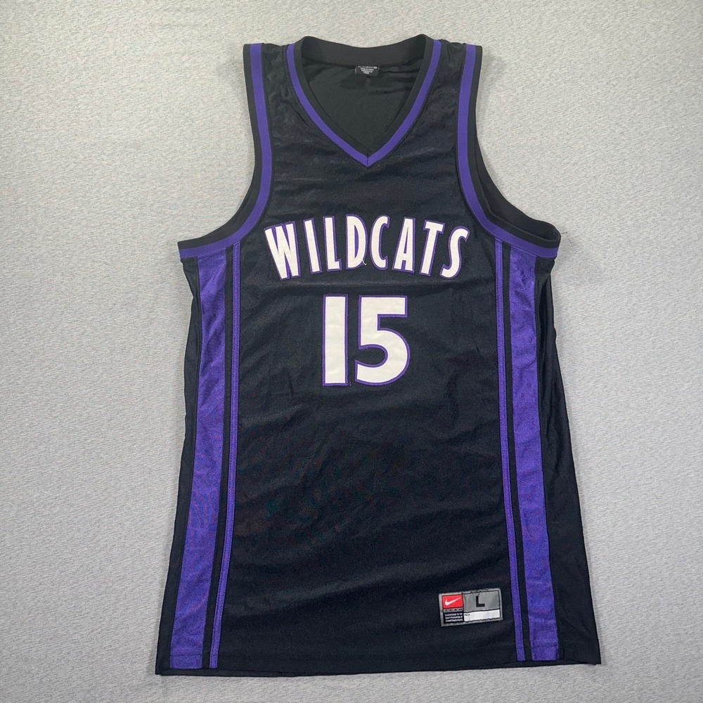 Kansas State Wildcats Nike Basketball Jersey Mens L Black Purple‎ Y2K Swingman